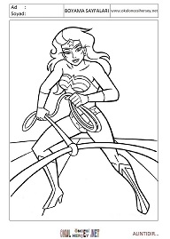wonder-woman boyama sayfaları